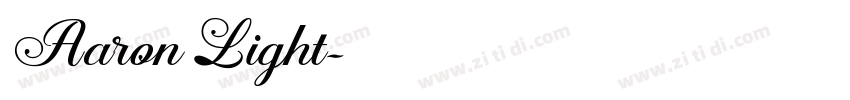 Aaron Light字体转换